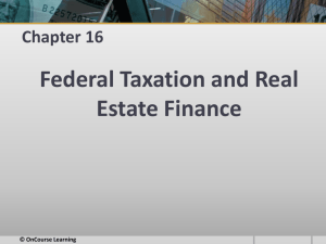 Real Estate Finance - PowerPoint - Ch 16