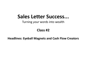 classnotes-module2 - The Sales Letter Success Webinar Program