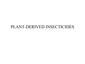 PLANT-DERIVED INSECTICIDES