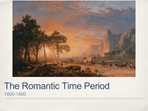 The Romantic Time Period