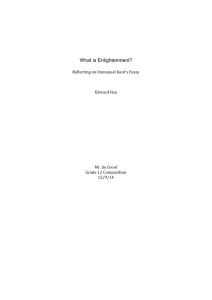 What is Enlightenment Edward Hsu