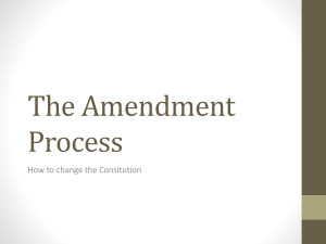 The Amendment Process