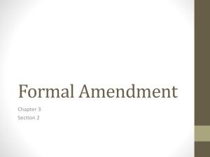 Formal Amendment