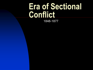 4. Era of Sectional Conflict Lecture Notes Page