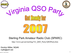 The Sterling Park Amateur Radio Club congratulates for