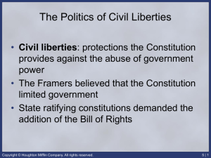 The Politics of Civil Liberties Powerpoint