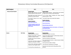 Library Curriculum Resources (3rd Quarter)