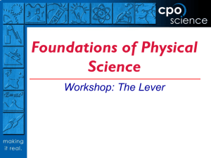 Levers - CPO Science