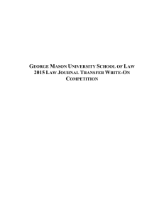 Transfer Write On Packet - George Mason Law Review