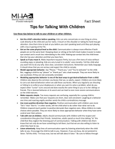 Tips for Talking with Children