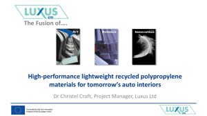 High-performance lightweight recycled polypropylene materials for