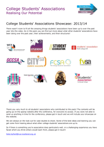 College Students' Association Showcase