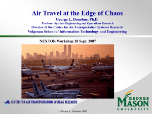 Dr. George Donohue (GMU)  - Center for Air Transportation
