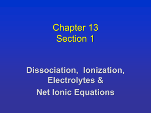 net ionic equation