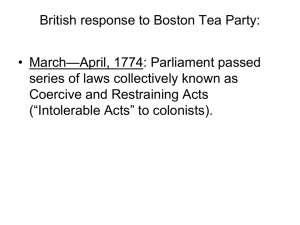 Massachusetts Government Act