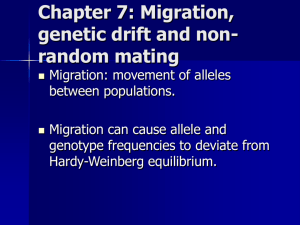 Chapter 7 Migration and genetic drfit