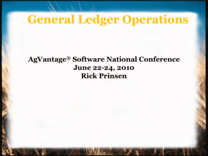 UC11 - General Ledger Operations