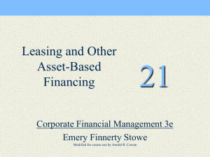 Leasing and Other Asset