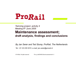 Business planning to optimise life cycle costs for rail infrastructure