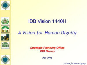 Presentation on the IDB 1440H Vision initiative