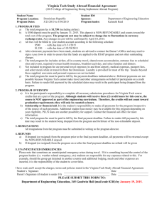 Required form - Department of Engineering Education at Virginia Tech