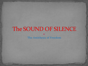 The SOUND OF SILENCE