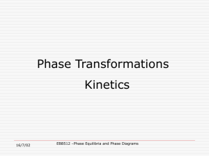 lecture10 - Phase Diagram and Phase Equilibria