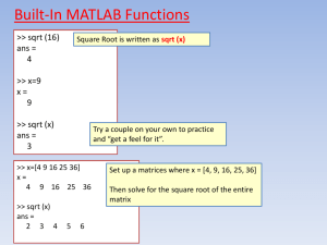 MatLab Chapter 3