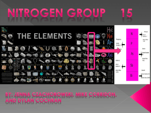 Nitrogen group - MrsLangChematVille