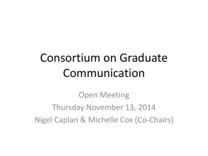 Consortium on Graduate Communication