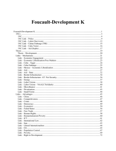 Foucault-Development K - Open Evidence Project
