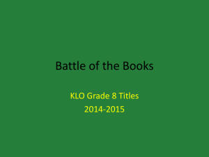 Battle of the Books