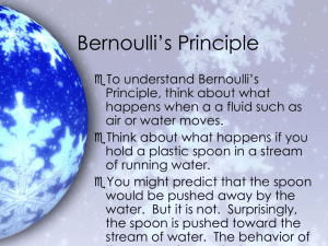 Bernoulli's Principle