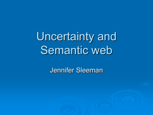 Uncertainty and Semantic web