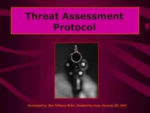 Threat Assessment Protocol - School Psychologists Association of