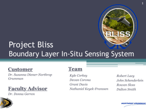 Project Bliss Boundary Layer In Situ wind Sensing