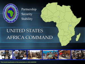 AFRICOM - The New US Africa Command