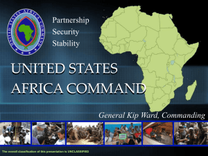 AFRICOM Command Brief (as of 04-13)