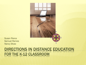 Directions in Distance Education - EDIT617