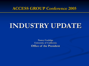 Federal HEA Access Group Conference November 2005 PPT