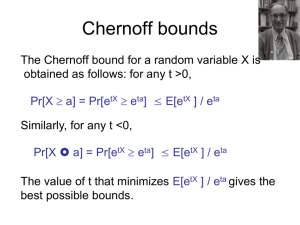 Chernoff bounds