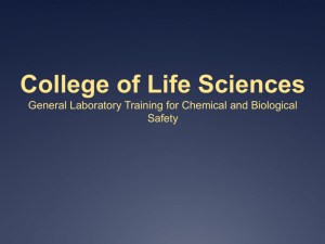 Chemical Storage - The College of Life Sciences