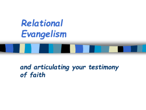 Relational Evangelism
