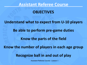 Assistant Referee PowerPoint