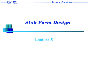 SLAB FORM DESIGN I1