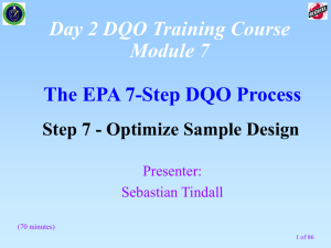 The EPA 7-Step DQO Process: Step 7