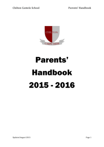 Chilton Cantelo School Parents* Handbook