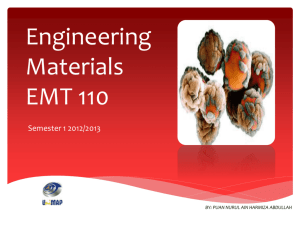 Engineering Materials EMT 110