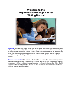 Example - Upper Perkiomen School District