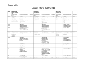 Lesson Plans 2010-2011 with Standards